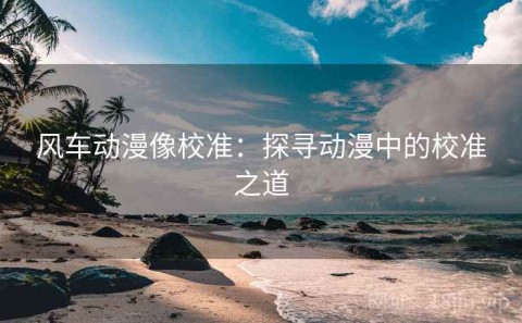 风车动漫像校准：探寻动漫中的校准之道